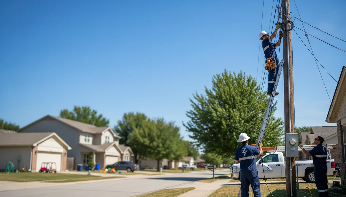 Residential electrician providing installation services in Tyler, TX